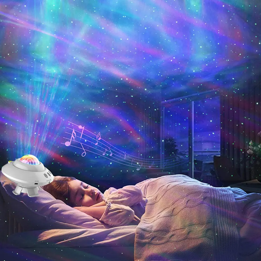 

USB Projector Night Light Remote Control 360 Degree Adjustable Lamp Hotel Living Room Projection Festival Birthday