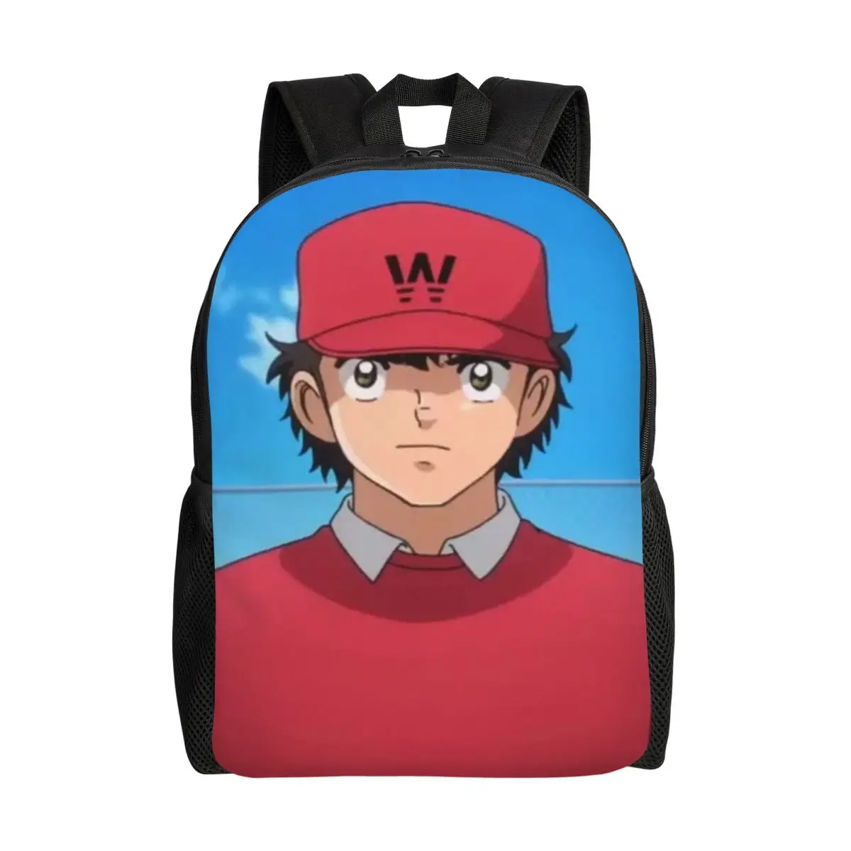 

Customized Awesome Goalkeeper Genzo Wakabayashi Backpack Women Men Casual Bookbag for College School Captain Tsubasa Manga Bags