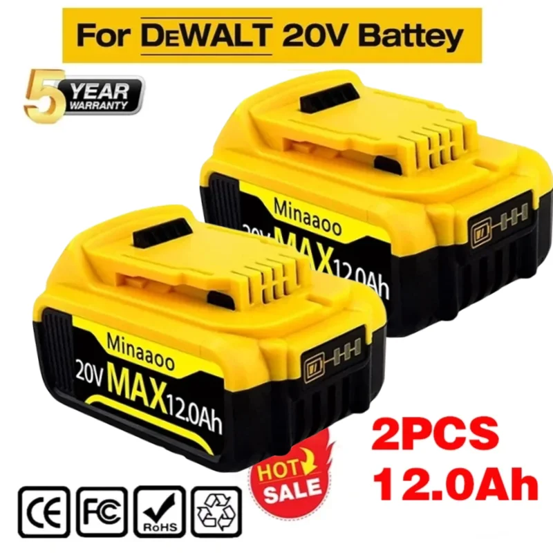 Фото 20 В 6 Ач DCB203 Замена литий-ионного аккумулятора для DeWalt 18 В 20 Вольт Макс. литий-ионных аккумуляторов DCB206 DCB205 DCB204 DCB200Power Tools №1