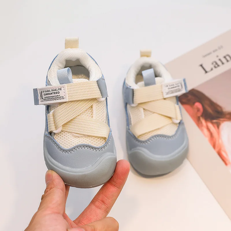 

Обувь для малышей на мягкой подошве, весна-осень, сетчатая дышащая мужская и женская обработанная обувь