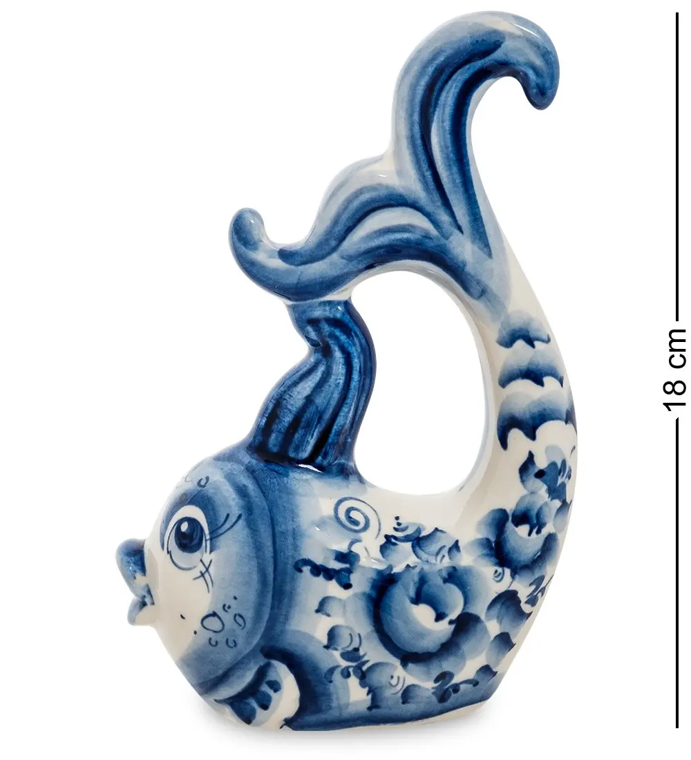 Фигурка &quotЗолотая рыбка&quot (Гжельский фарфор) |