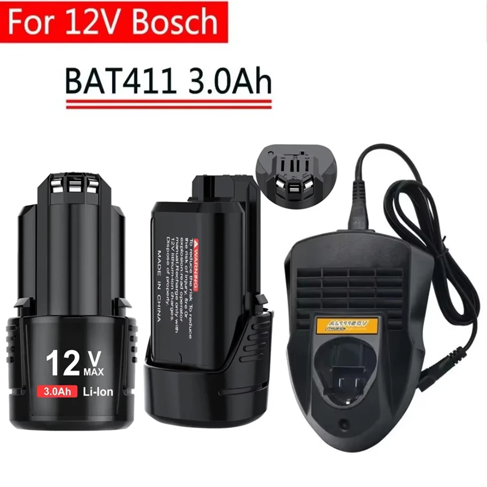 Аккумулятор 6000 мАч для литий-ионных аккумуляторов Bosch BAT412A BAT414 BAT411 BAT412 D-70745 2607336014