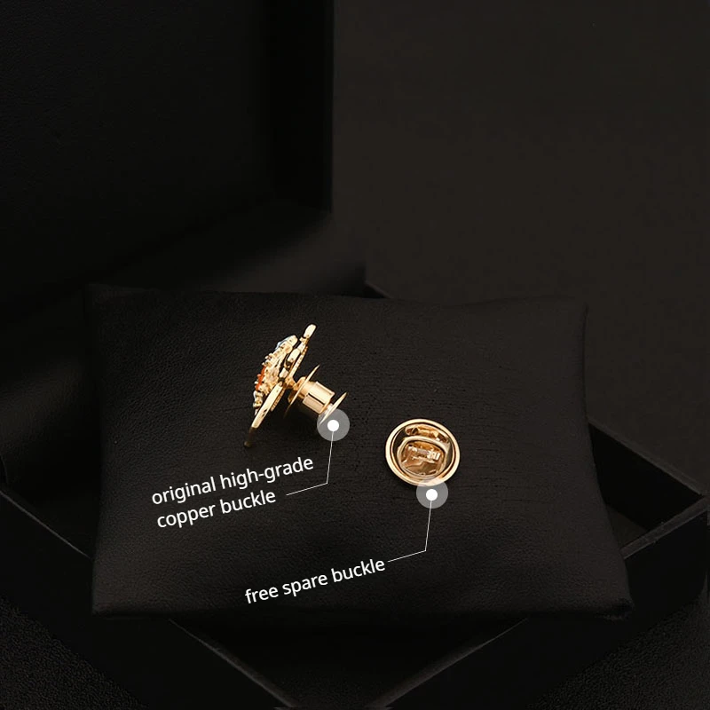 Flowers and Baby Elephants Niche Delicate Brooch Japanese Girls Cute Animal Small Collar Pins Women's Suit Accessories Jewelry