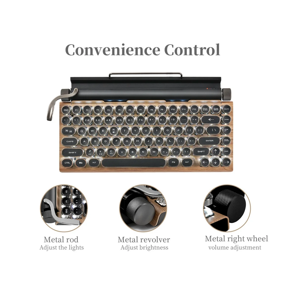 

Игровая клавиатура в стиле ретро, беспроводная клавиатура с Bluetooth, 83 клавиши, USB механические колпачки клавиш в стиле панк для ПК, B