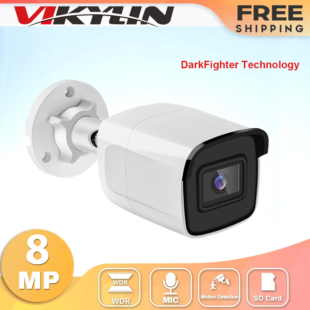 

Hikvision Original DS-2CD2085G1-I Powered by Darkfighter 8MP 20fps Bullet Network CCTV IP Camera H.265+ POE WDR SD Card Slot OEM