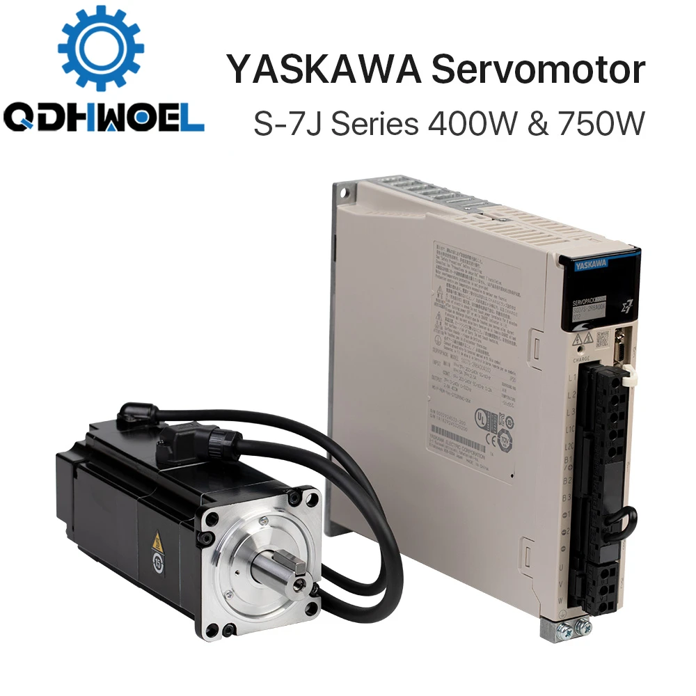 QDHWOEL YASKAWA, серводвигатель, драйвер двигателя модели SGM7J + SGD7S 400 Вт и 750 Вт