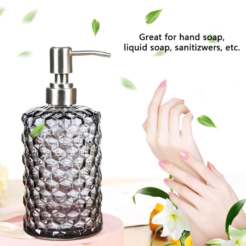 

Soap Shampoo Dispenser Liquid Hand Soap Bottle With Stainless Steel Pump For Bathroom Kitchen Bathroom Products Bathroom Supplie