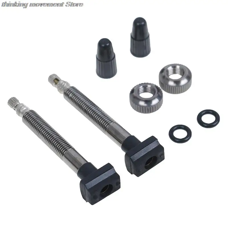 

Bicycle Tubeless Tire Valve 2.36" Alloy Stem Brass Core For Mountain Road Bikes