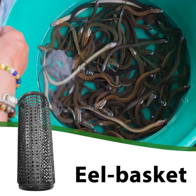 Черная рыболовная клетка сеть ловушка для угрей ловушки прочный контейнер