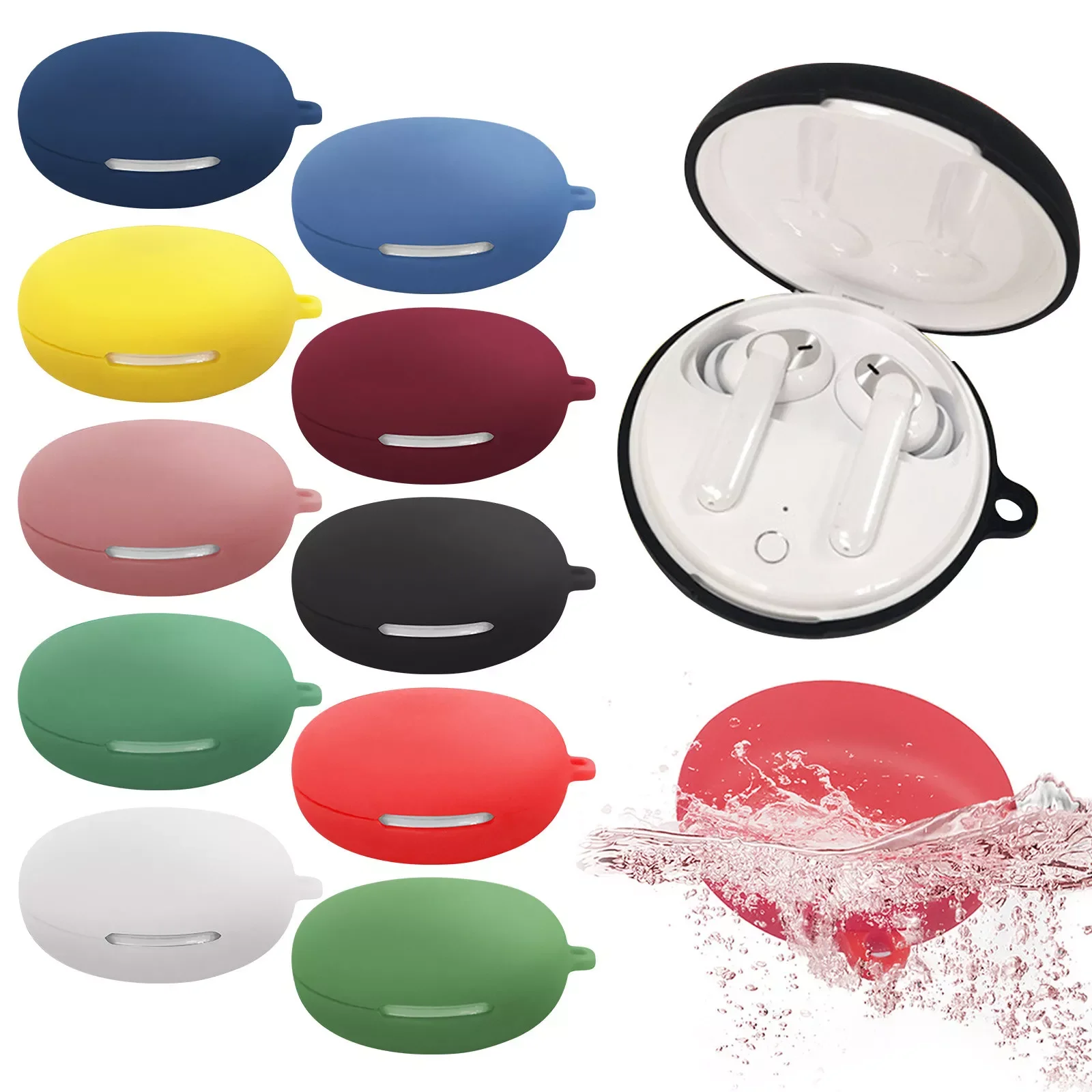 

Аудио конвертер подходит для OPPO W31 чехол для переноски/ударопрочный/водонепроницаемый силиконовый чехол Чехол беспроводные наушники аксес...