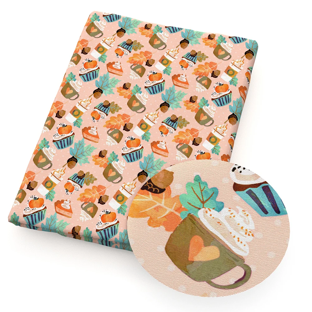 Printed Polyester Cotton Fabric Tissue Patchwork Drink Juice 50*145cm Kids Doll Sewing Quilting Fabrics Needlework Material |