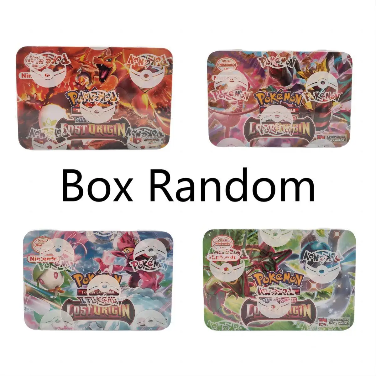 

Iron Box Edition English Version Pokemon Cards Lost Origin Kids Game Competition Anime Cards Yu-Gi-Oh Cards for Kids