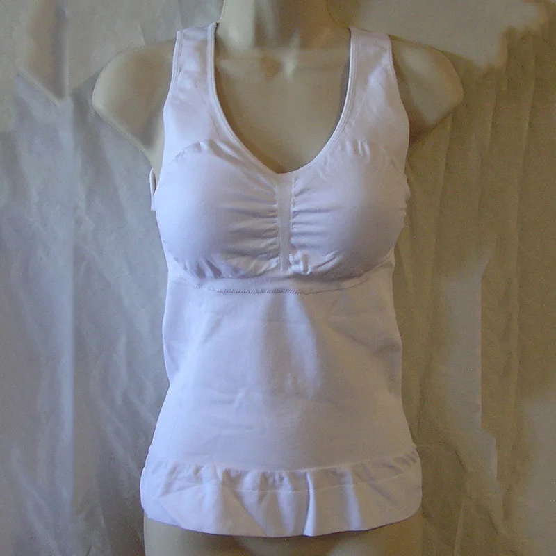 Новая женская корректирующая одежда Утягивающая майка с подкладкой для живота