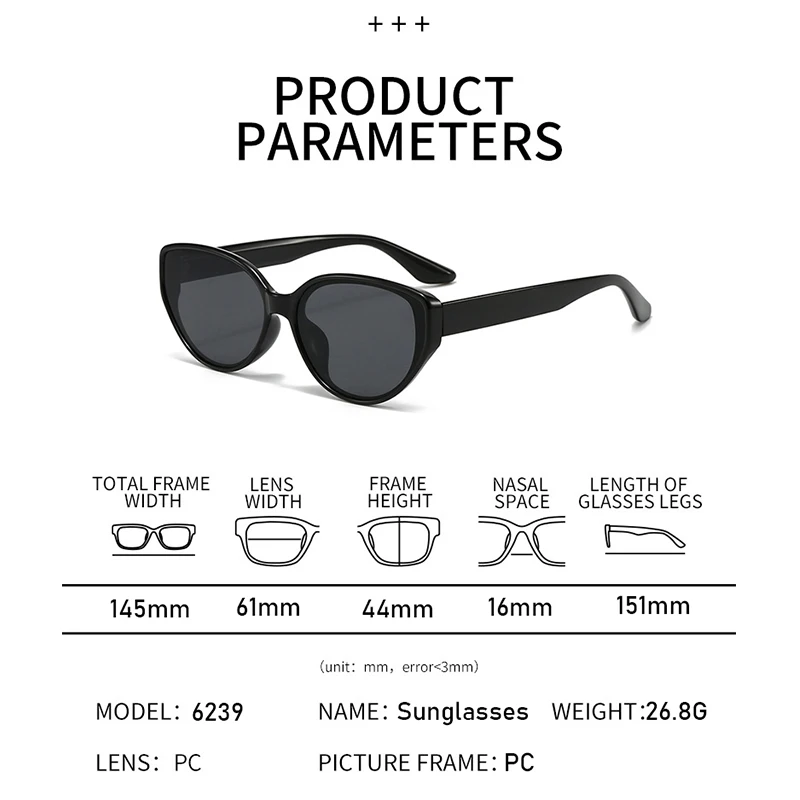 Модные солнцезащитные очки кошачий глаз для мужчин и женщин простые