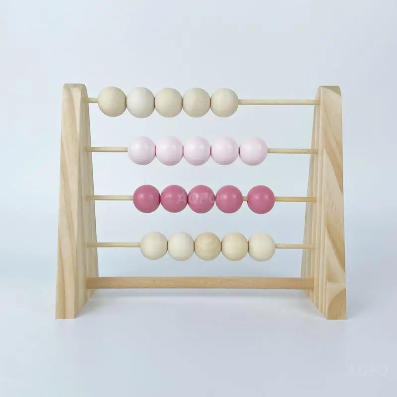 

Nordic Wooden Abacus for Kids Room Desktop Decoration Baby Early Learning Math Educational Toy Natural Wood Nursery Decor