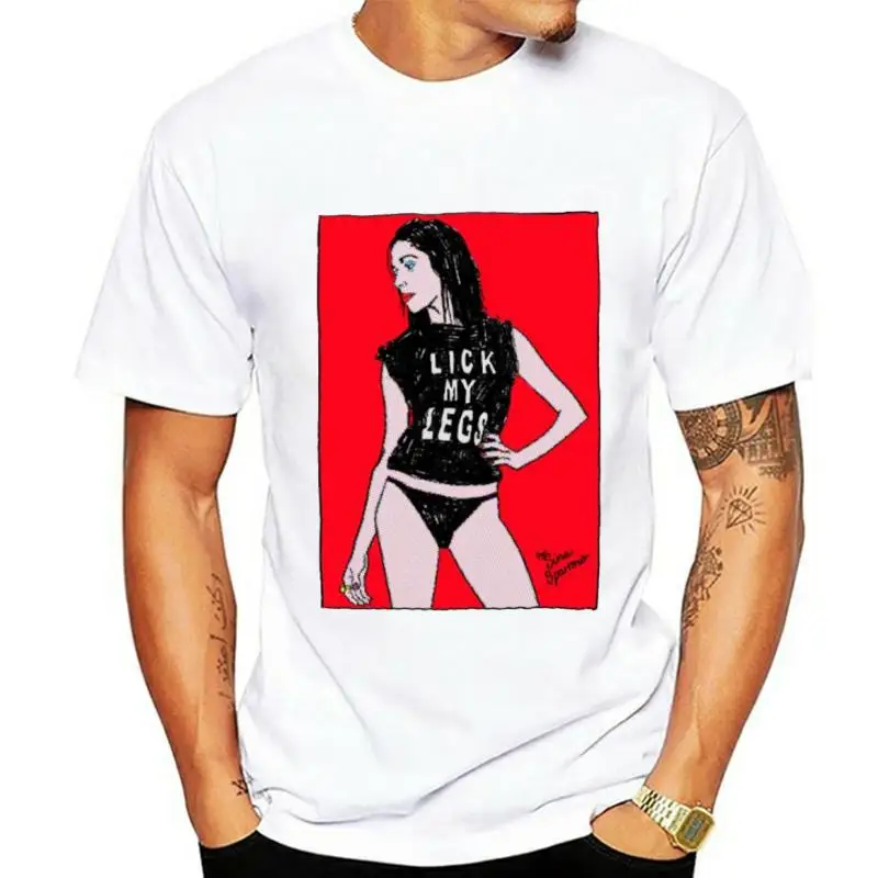 

PJ белая футболка с надписью «Lick My Leg»