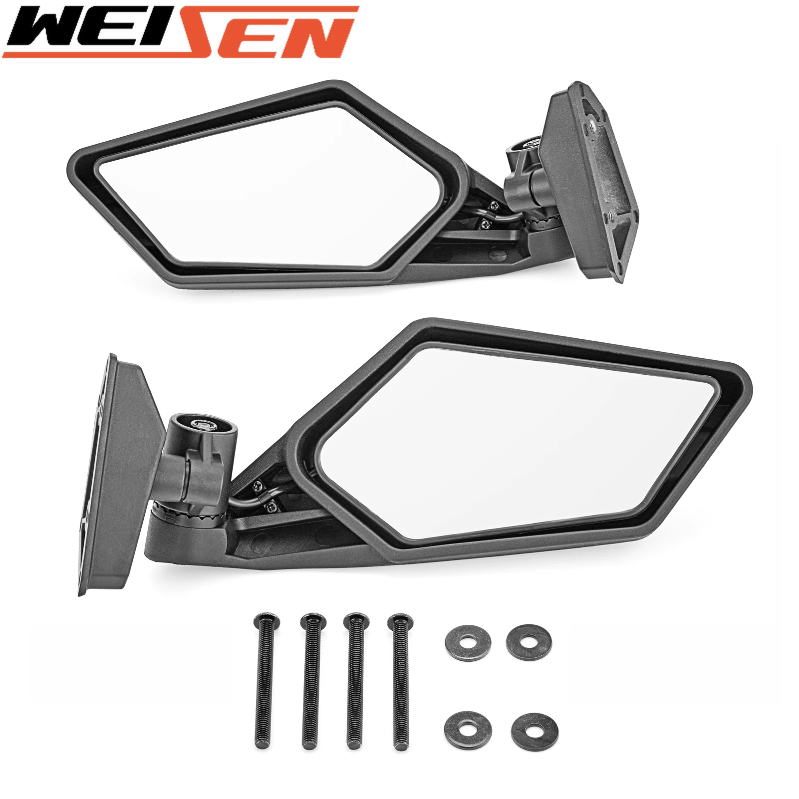

UTV Accessories Side Racing Rearview Mirror With Light Adjustable For 2017- 2022 Can Am Maverick X3 MAX/ X RS/ DS / MR/ Turbo/ R