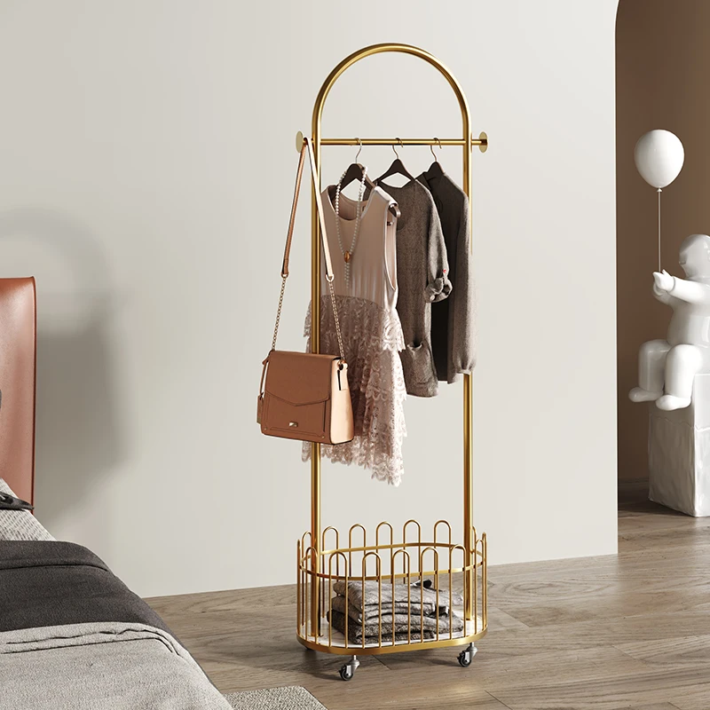 

Hanging Storage Standing Coat Rack Metal Mobile Bathroom Living Room Clothes Rack Floor Bags Modern Estantes Hall Furniture