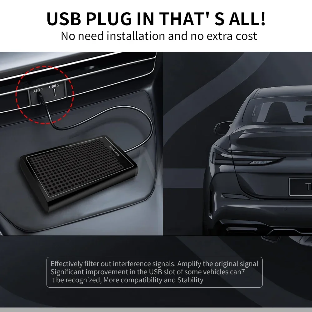 CarPlay AI Android Box Автомобильный мультимедийный плеер четырехъядерный 2 + 32 ГБ 11