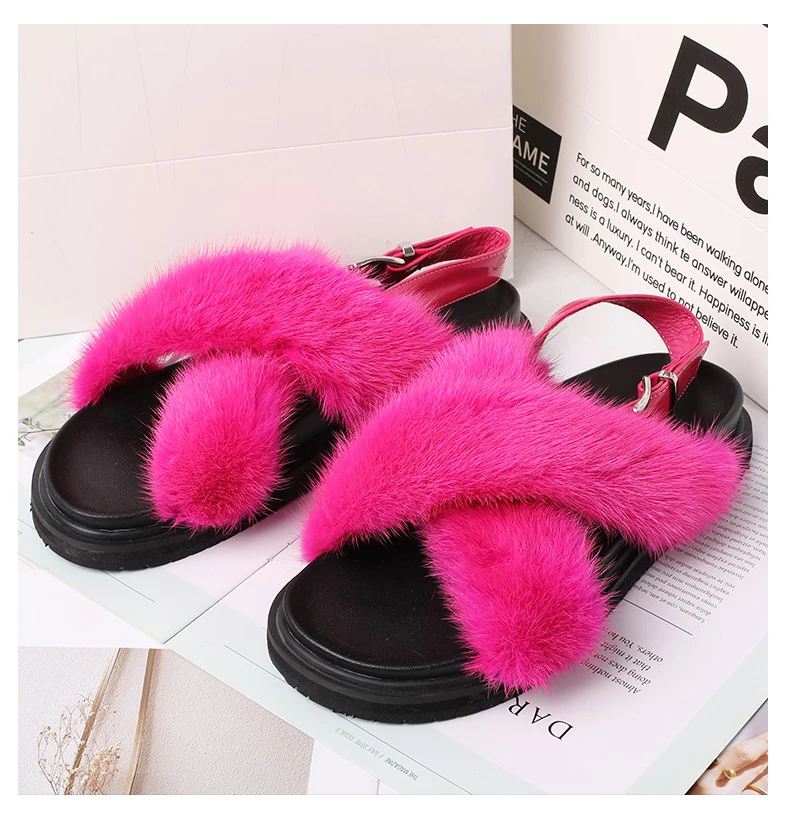 

Женская обувь на плоской подошве Birkenstock меховая обувь женская верхняя одежда Весна 2022 новые плюшевые модные Универсальные норковые сандали...