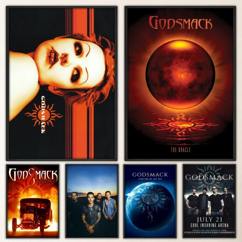 Музыкальный постер G-Godsmack необычная Настенная Наклейка для гостиной бара