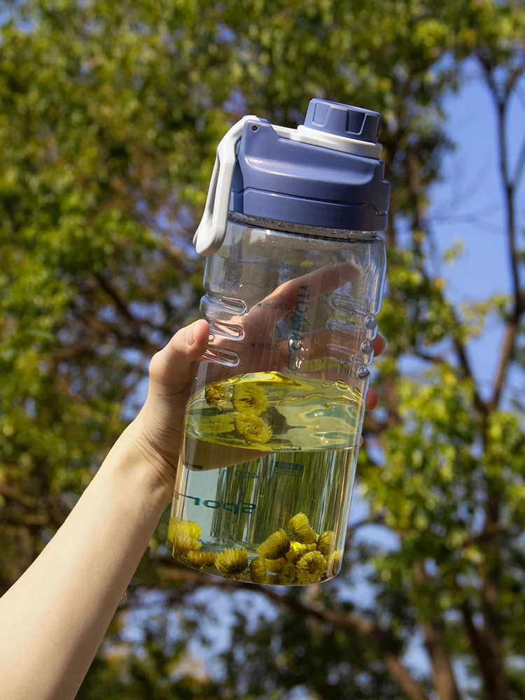 

Пластиковая Питьевая бутылка для воды, Спортивная бутылка для питьевой воды мл, с трубочкой, без БФА, 1500 мл