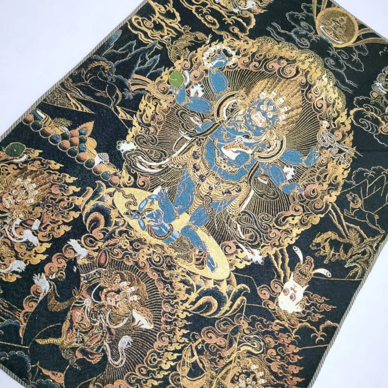 36" Тибетская вышитая ткань из шелка с буддистским Ваджрапани, Чана Дорже, тантка, живопись, фреска, медитационное панно для стены, домашний декор.