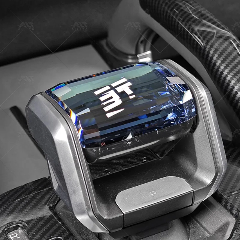 Фото Новая светящаяся хрустальная ручка переключения передач для Chery Jetour T1, аксессуар для модификации интерьера автомобиля №3
