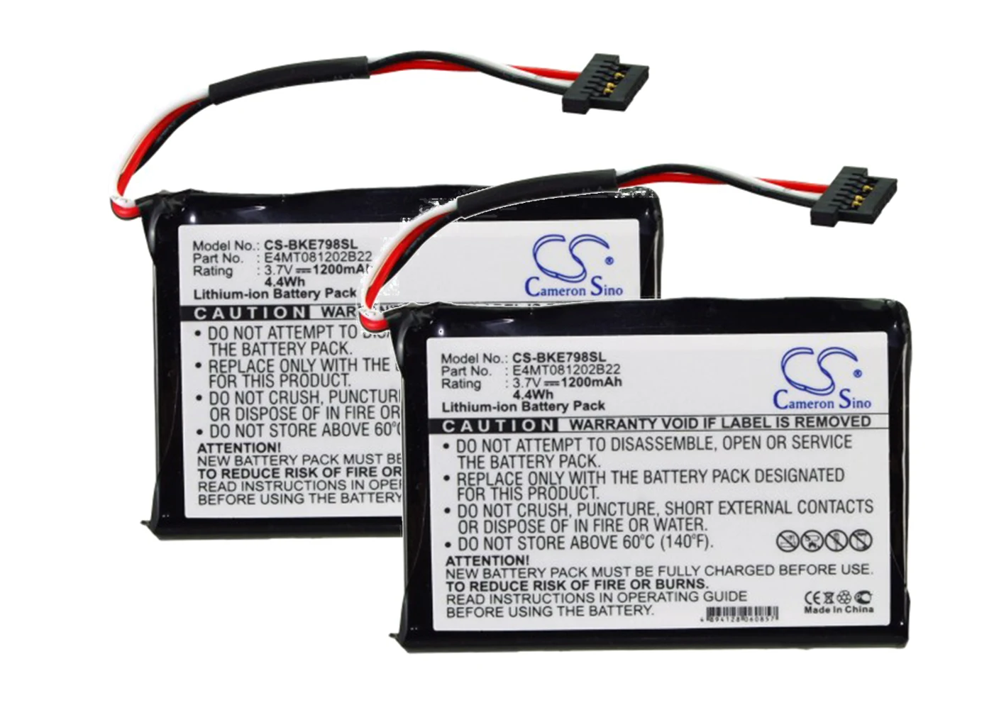 

Аккумулятор для Becker BE7934, BE7988, 7934 541380530002, E4MT081202B22, 2 упаковки