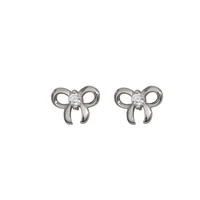 s925 sterling silver bow stud earrings womens exquisite small earrings simple cold style earrings new earrings
