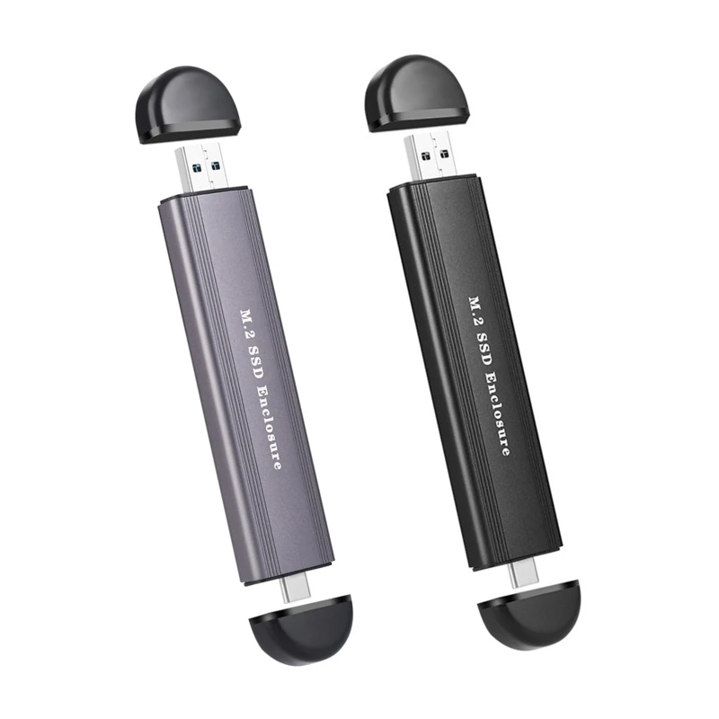 

Корпус для жесткого диска Q1JF Type-C USB 3,2 2 в 1 M2 SSD Футляр NVME/Sata двухпротокольный корпус для жесткого диска чехол