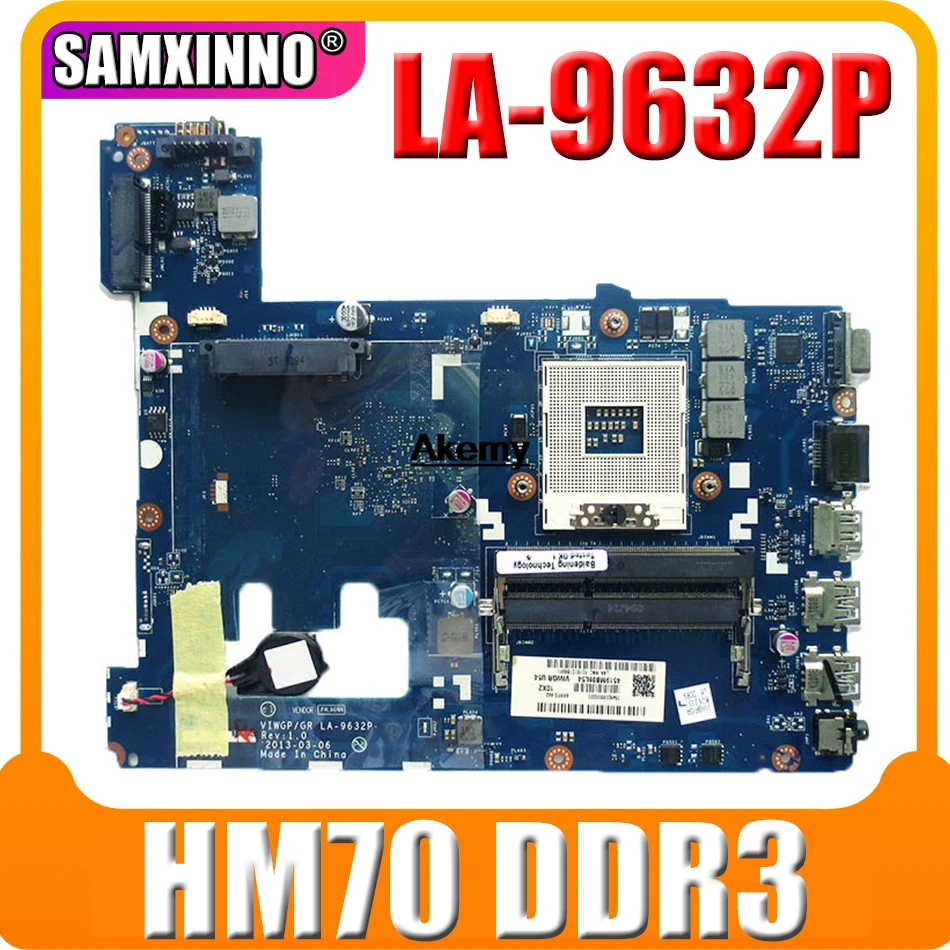 VIWGP/GR LA-9632P материнская плата для ноутбука For Lenovo G500 la-9632p HM70 DDR3 тестовая |