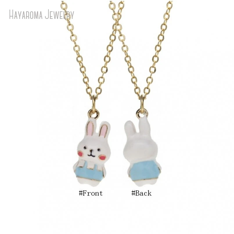 5 шт. медь животное кролик ювелирные изделия металлическая цепочка эмаль
