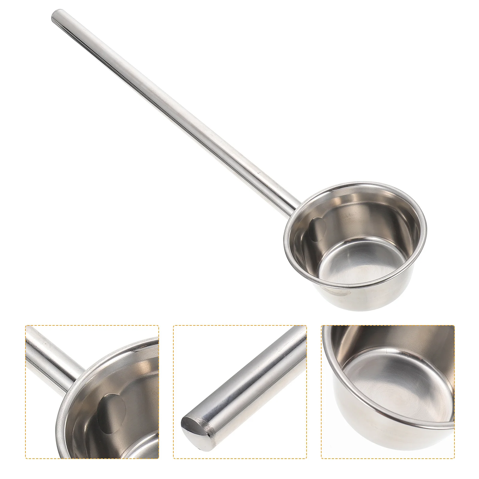 

Handle Water Spoon Canteen Kitchen Gadget Bathtub Portable Bag Soup Ladle Stainless Steel Home Asian Spoons