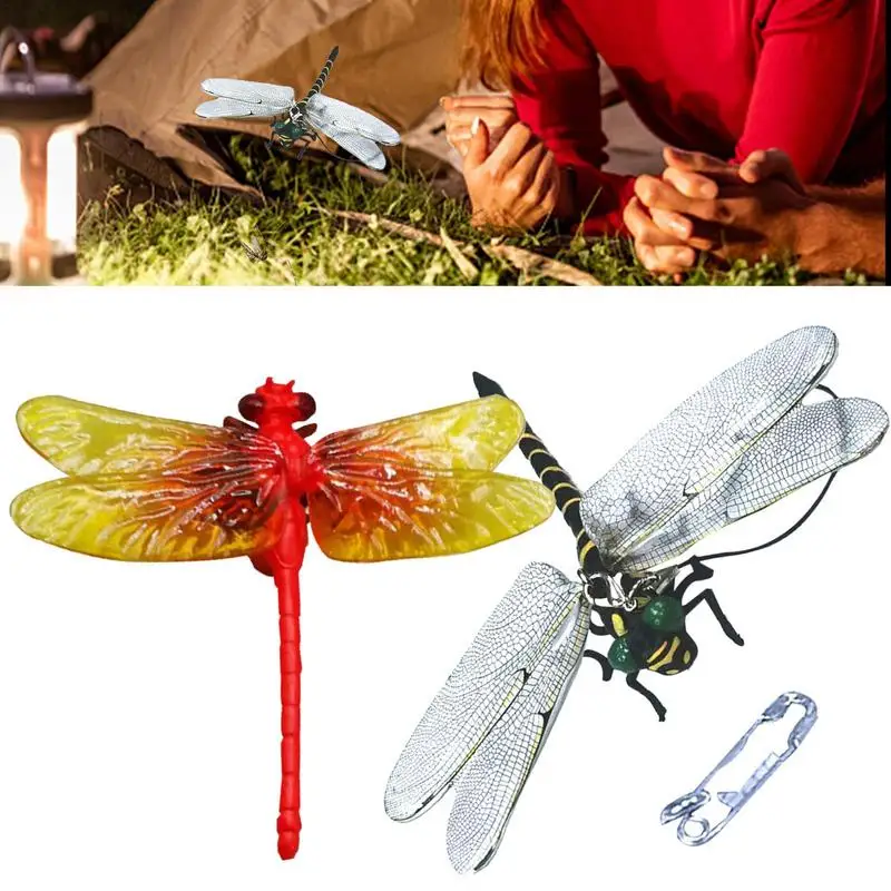 

Realistic Dragonfly Insect Repellent Model Dragonfly Figurine PVC Outdoor & Indoor Use Large Dragonfly Repellent Artifact
