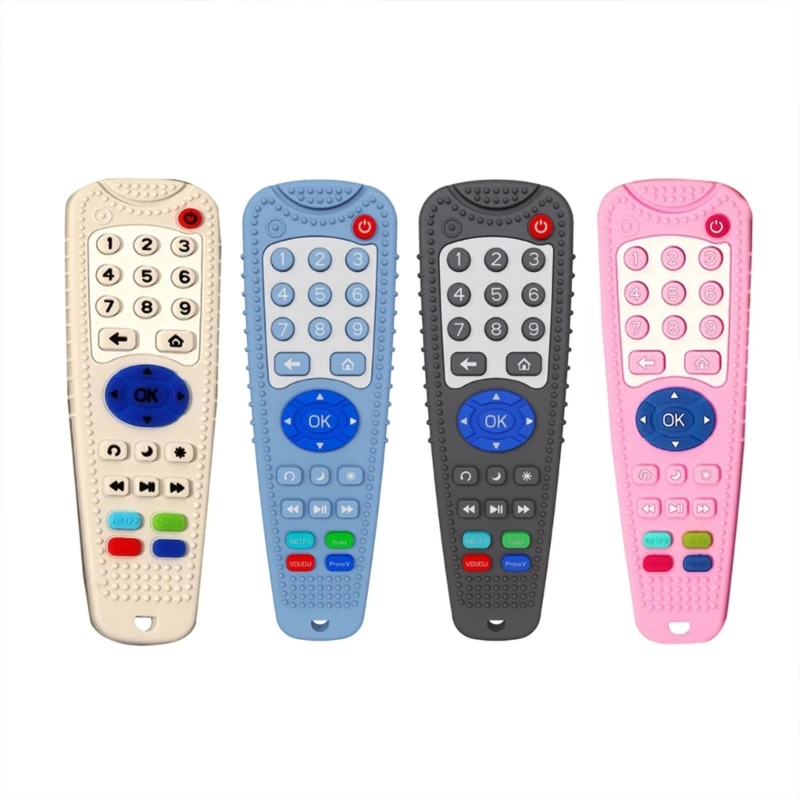

TV Remote силиконовый Прорезыватель для зубов игрушка Molar Rod BPA Free детский подарок для облегчения боли при прорезывании зубов