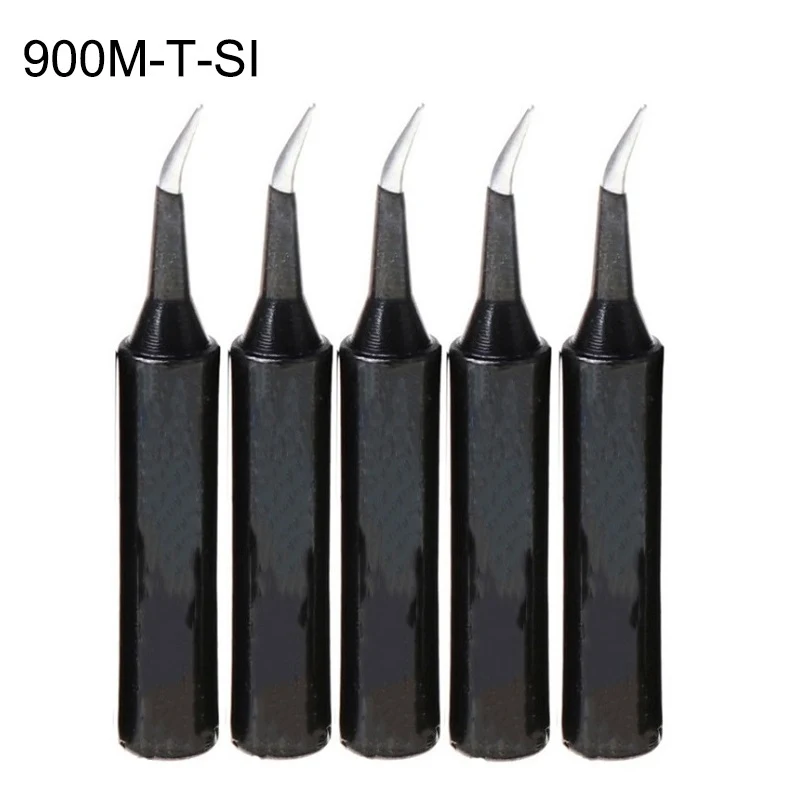 

5Pcs 900M-T Copper Lead Free Soldering Iron Tip SI/I/B/K/2.4D/1C Welding Head For Hakko Saike 936/852d/909D Soldering Station