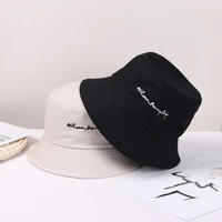 ladies summer letters print men women embroidery cap bucket hats fisherman hat sun hat