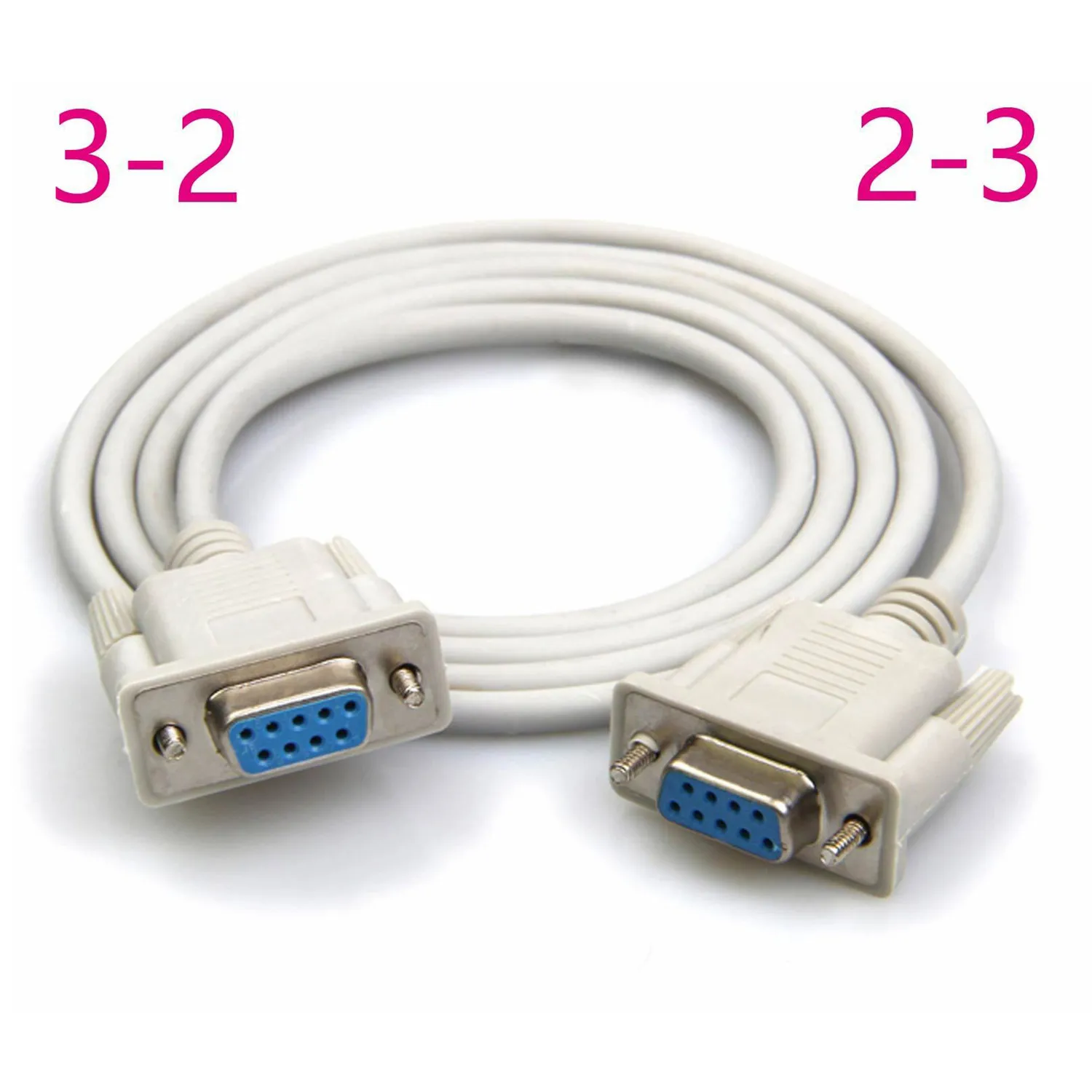 DB9 Serial Female to Female Rs232 rs-232 Com 2-3/3-2 перекрестный провод кабель 1,5 м (5 футов)