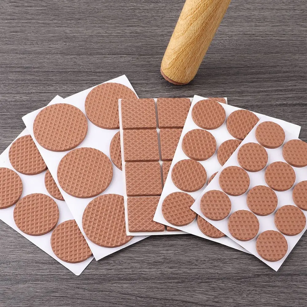 

6/9/12Pcs Furniture Leg Pads Anti-slip Mat Geometric Shape Self-adhesive Chair Fittings Furniture Leg Thickening Anti Noisy Bump
