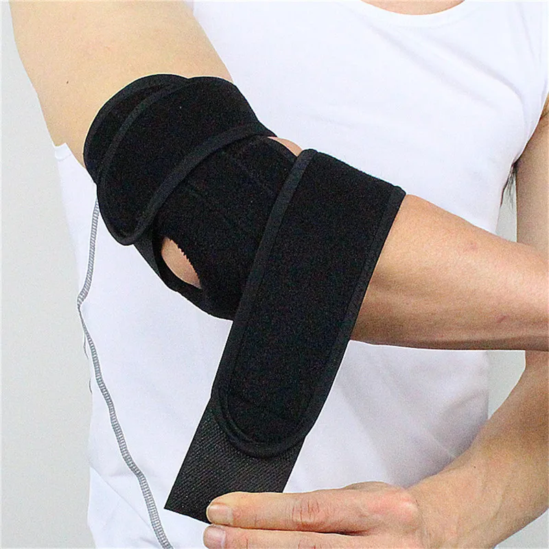 

Safety Elbow Support Pads With Spring Supporting Protector Adjustable Sports Safety For Gym Tennis Equipment Accessories