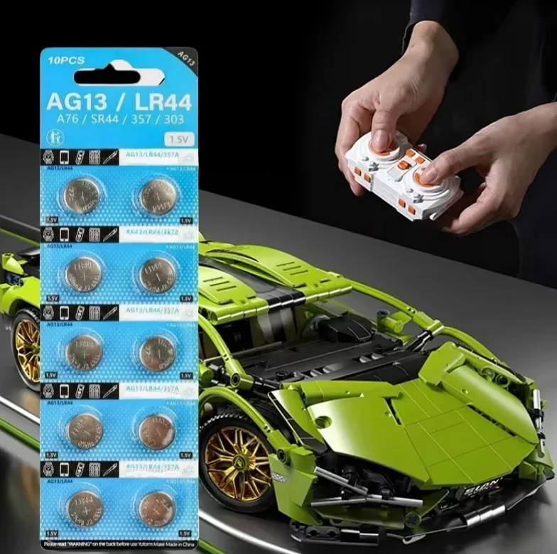 Щелочная батарея типа таблетка AG13 LR44 A76 1 5 В SR44SW pila 357 303 для часов игрушек литиевый