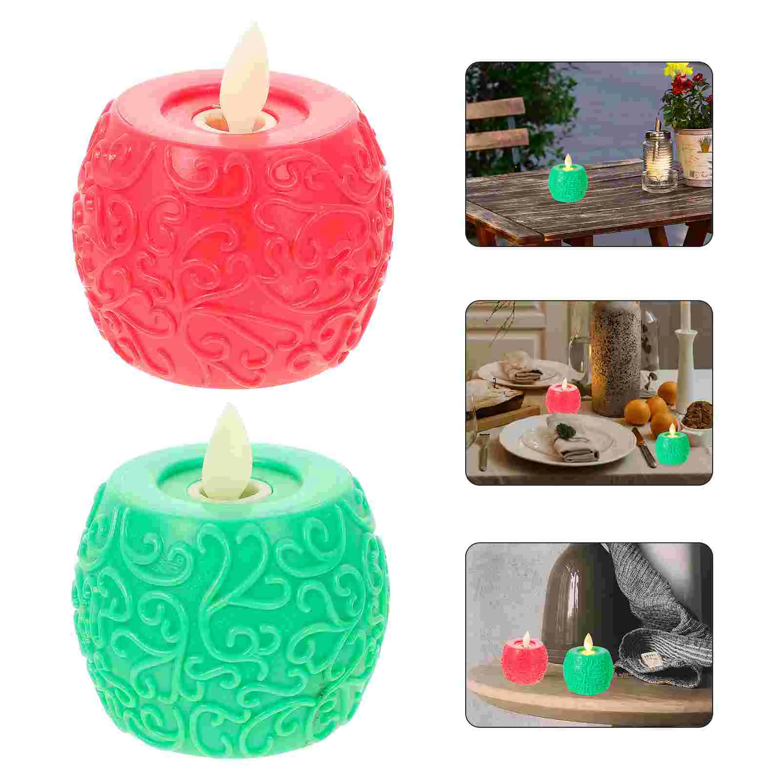 

2Pcs LED Candles Tea Lights LED Candle Lights Wedding Electric Candles Flameless Candle Lights for Party Wedding Scene Decor