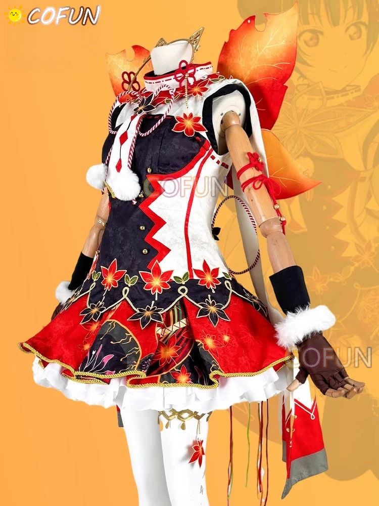 Фото COFUN Game Lovelive Ohara Mari/Cushima Yoshiko Косплей Костюм Cos Аниме Вечеринка Униформа Хэллоуин Играть Ролевая Одежда Одежда №3