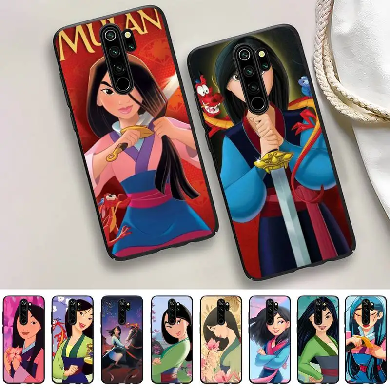 

Disney Mulan Phone Case For Redmi 9 5 S2 K30pro Silicone Fundas for Redmi 8 7 7A note 5 5A