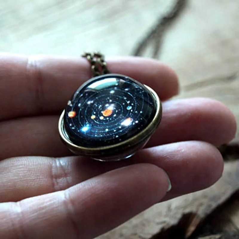 

New Design Planet Necklace Female Niche Design High-Level Sense Blue Star Sweater Chain Light Luxury Long Sweater Chain Pendant