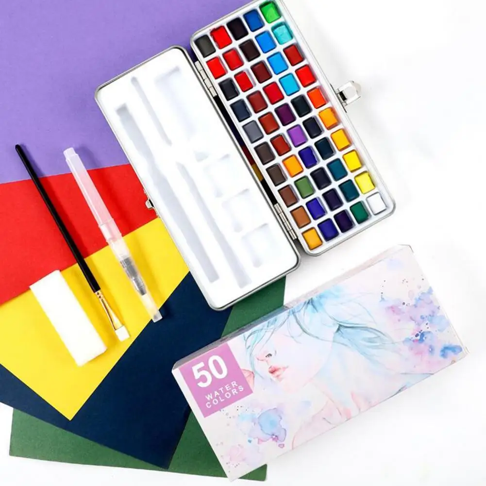 

Радужный перламутровый Pen, безопасная, разные цвета, портативная ручка для акварельных любителей