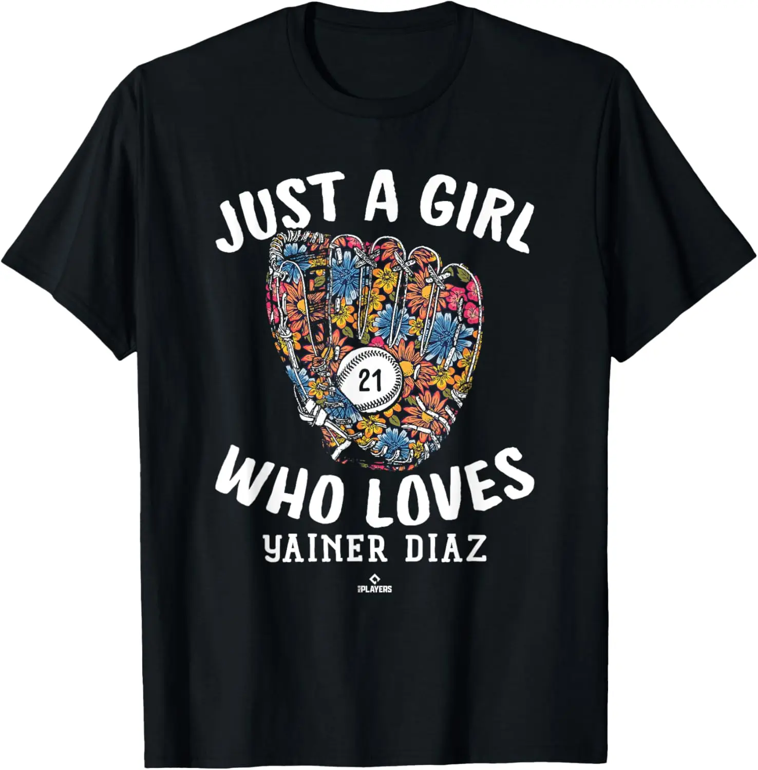 Футболка Just A Girl Who Loves Yainer Diaz Houston MLBPA