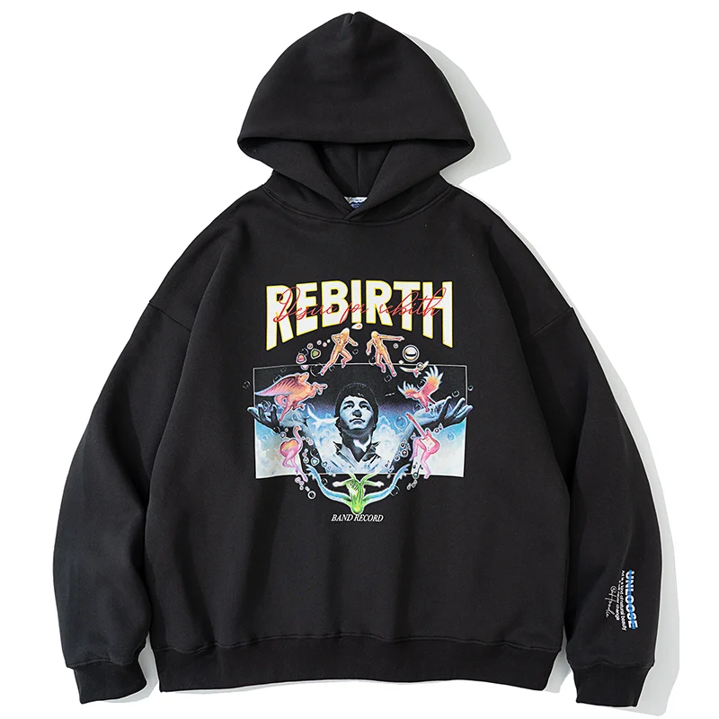 

Oversized Hoodie Anime Graphic Hoodies Men Streetwear Hip Hop Sweatshirt Women Cotton Fleece Loose Pullover Winter Clothing 2022