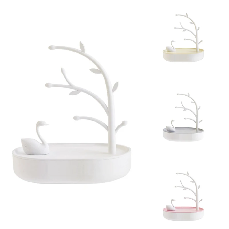 

Подставка для хранения серег и ожерелий в виде лебедя